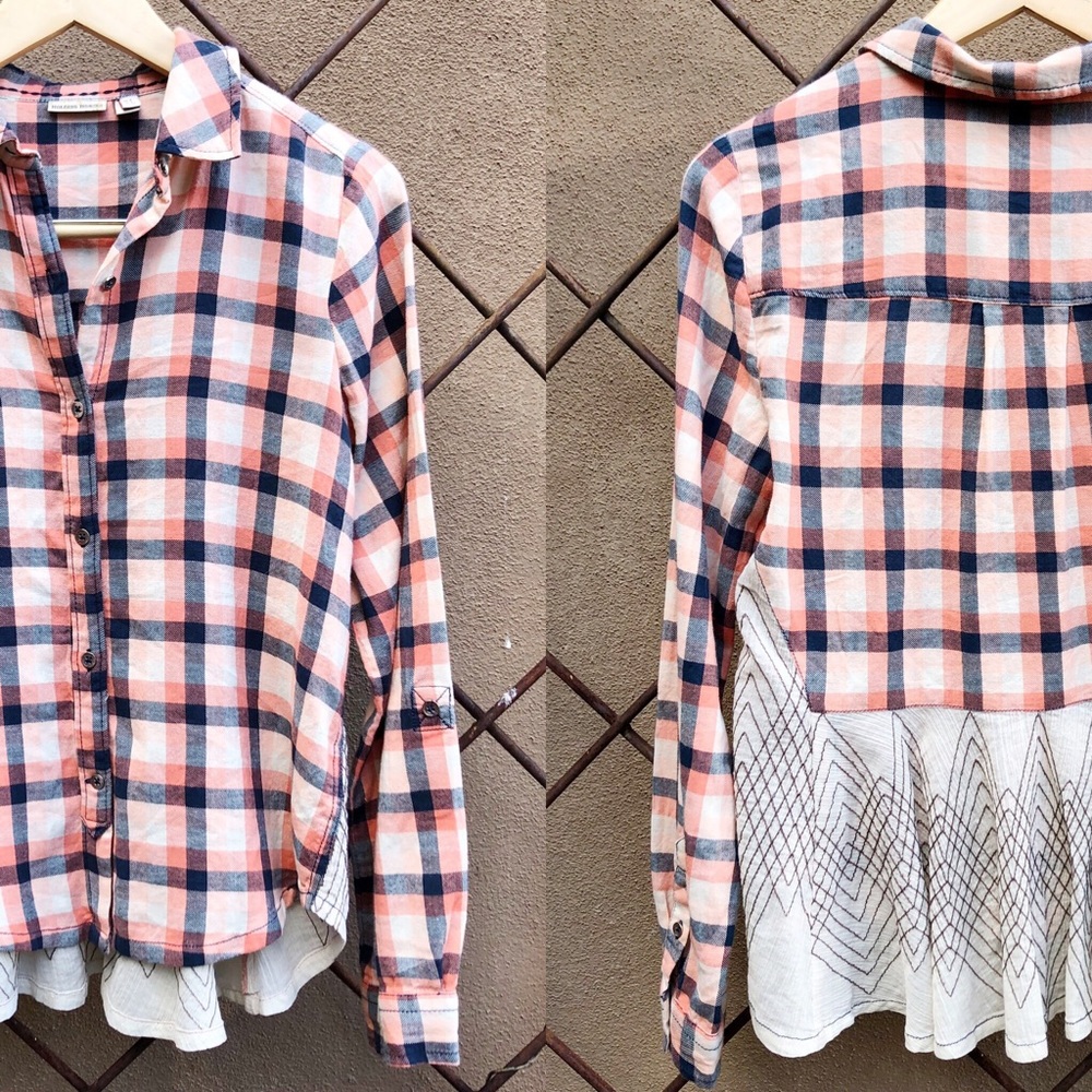 Anthro Holding Horses Cedar Grove Flannel Shirt